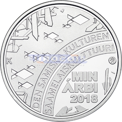 Финляндия 20 евро 2018 Саамская культура