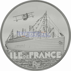 Франция 10 Евро 2016 Океанский лайнер «ILE de France»