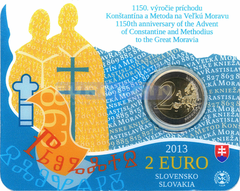 Словакия 2 евро 2013 Кирилл и Мефодий BU