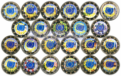 Набор монет 23 x 2 евро 2015, 30 лет флагу (C)