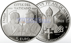 Ватикан 5 Евро 2021 Петр и Павел