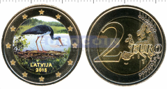 Латвия 2 евро 2015 Аист (C)