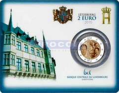 Люксембург 2 евро 2015 Династия Нассау-Вайльбург BU