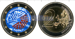 Латвия 2 евро 2015 Председательство в ЕС (C)