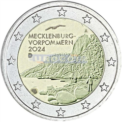 Германия 2 евро 2024 Мекленбург