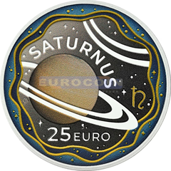 Люксембург 25 Евро 2026 Сатурн