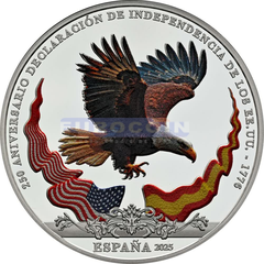 Испания 10 евро 2025 Американский орел