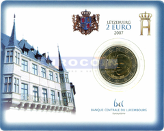 Люксембург 2 евро 2007 Дворец Великих герцогов BU