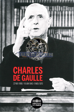 Франция 10 евро 2020 Шарль де Голль UNC