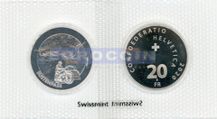 Швейцария 20 франков 2020 Зустен
