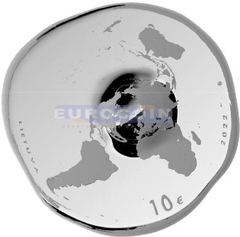 Литва 10 евро 2022 Планета Земля