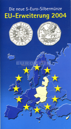 Австрия 5 евро 2004 Расширение EU BU