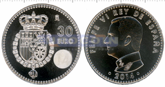 Испания 30 евро 2014 Филип VI