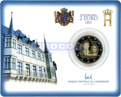 Люксембург 2 евро 2015 Вступление на трон Герцога Генри BU