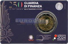 Италия 2 евро 2024 Финансовая гвардия BU