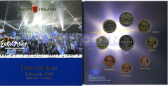 Финляндия набор евро 2007 Евровидение BU (8 монет)