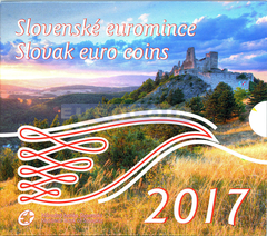 Словакия Набор Евро 2017 Словацкие монеты евро BU (8 монет)