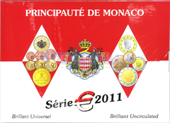 Монако набор евро 2011 BU (9 монет) 