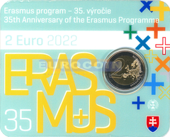 Словакия 2 евро 2022, 35 лет Программе ERASMUS BU