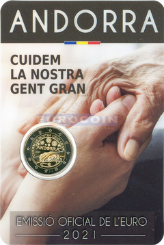 Андорра 2 евро 2021 Пожилые люди BU