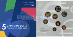 Латвия набор евро 2019 BU (8 монет)