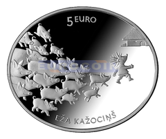 Латвия 5 евро 2016 «Колючий»
