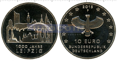 Германия 10 евро 2015 Лейпциг