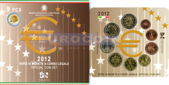 Италия набор евро 2012 BU (9 монет)