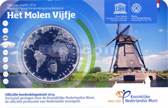 Нидерланды 5 евро 2014 Ветряные мельницы