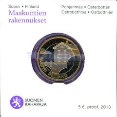 Финляндия 5 евро 2013 Остроботния VIII PROOF