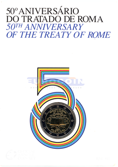 Португалия 2 евро 2007 Римский договор BU