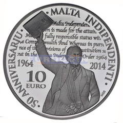 Мальта 10 евро 2014 Независимость 
