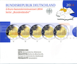 Германия 2 евро 2014 Нижняя Саксония (A,D,F,G,J) PROOF