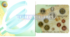 Италия набор евро 2004 BU (9 монет)