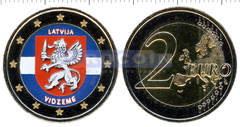 Латвия 2 евро 2016 Видземе (C)