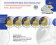 Германия 2 евро 2021 Саксония-Анхальт (A,D,F,G,J) PROOF