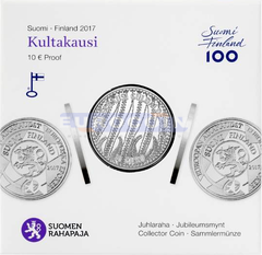 Финляндия 10 Евро 2017 Золотой век
