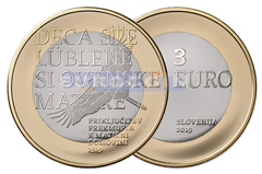 Словения 3 евро 2019 Прекмурский край PROOF