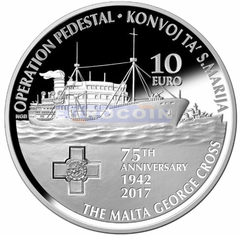 Мальта 10 евро 2017 Операция «Пьедестал»