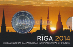 Латвия 2 евро 2014 Рига BU