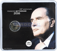 Франция 2 евро 2016 Франсуа Миттеран BU