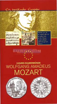 Австрия 5 евро 2006 Моцарт BU