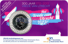 Нидерланды 5 евро 2013, 300 лет Утрехтскому договору