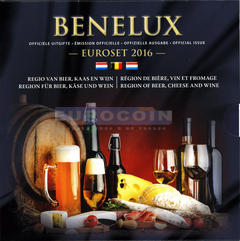 Бенилюкс набор евро 2016 (3 х 8 монет)
