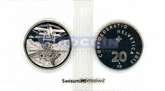 Швейцария 20 франков 2013, 100 лет первому перелету