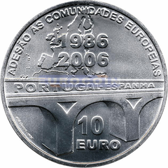 Португалия 10 евро 2006, 20 лет в EU