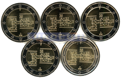 Германия 2 евро 2025 Объединение Германии (A,D,F,G,J)