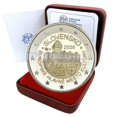 Словакия 2 евро 2026 Тренчин PROOF