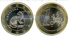 Хорватия 1 евро 2023