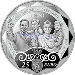 Люксембург 25 Евро 2026 Вступление на трон Герцога Гийома